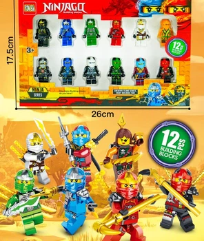 Детский набор фигурок героев Ninjago фигурки игрушечные персонажи Ниндзяго 12 шт (7072)