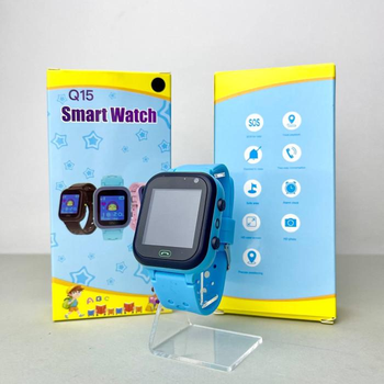 Детские смарт-часы Baby Watch Smart Q15 Blue с GPS, камерой и SOS