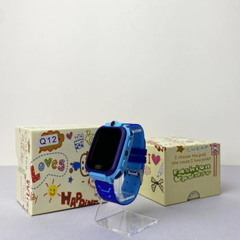 Умные детские часы Baby Watch Smart Q12 Blue с GPS, SOS и камерой