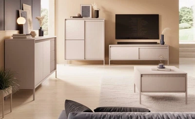 Стенка в гостиную Perfect Home Сенсо / Senso A Беж