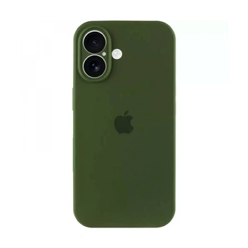 Силіконовий чохол для iPhone 16 Plus Dark Olive FULL 70383