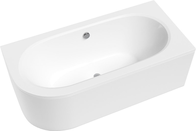 Ванна акриловая Helmken Marbella Lux 170x75 см (508R084P63) комплект 3 в 1: правосторонняя ванна, ножки, Белая фронтальная панель