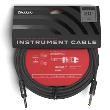 Инструментальный кабель D'Addario American Stage Kill Switch 6m (PW-AMSK-20)