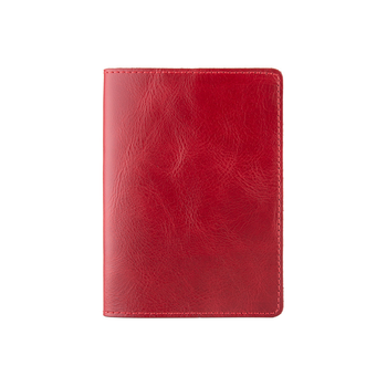 Красная кожаная обложка для паспорта HiArt PC-01-C19-1652-000 Crystal Red