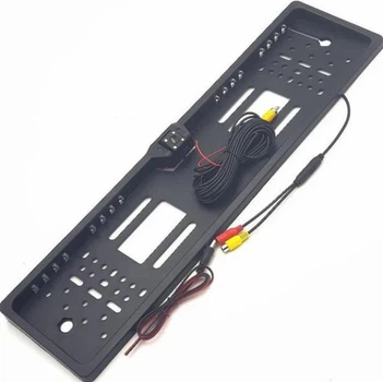 Автомобильная камера заднего вида в номерной рамке 16LED Black с подсветкой черный (2104618476)