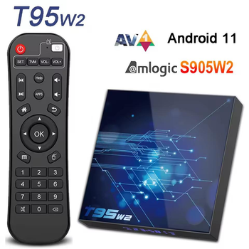 Смарт ТВ-приставка T95W2 2/16Гб Android TV 11 Amlogic S905W2 + промокоды на телевидение (T95W2 2/16)