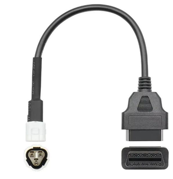 Переходник для мотоцикла YAMAHA 3-контактный на OBD2 16 контактов YZF-R125/MT-125/YS-125/Delight-125/N-MAX/X-MAX/AEROX Черный