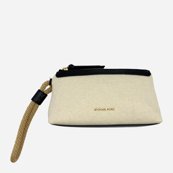 Сумка клатч жіноча тканинна маленька Michael Kors 516751966 Бежева (1159808240)
