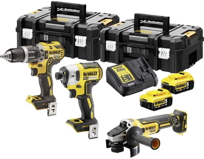 Набор из трех бесщеточных инструментов DeWALT DCK384P2T