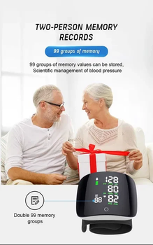 Автоматический Тонометр на Запястье с Голосовым Монитором Blood Pressure Monit