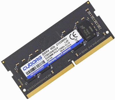 Оперативна пам'ять DDR4-2133 4GB для ноутбука SODIMM PC4-17000 CYBORG CYB21D4S15/4 (776766)