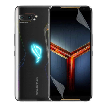 Плёнка гидрогелевая для Asus ROG Phone 2 глянцевая противоударная прозрачная