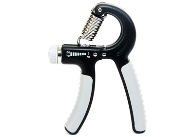 Кистьовий пружинний еспандер EasyFit Hand Grip 5-60 кг сірий (ручний пружинний тренажер з регульованим навантаженням)