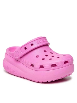 Детские сабо Crocs Classic Cutie Clog на девочку на платформе с11 28 17,5 см Розовые