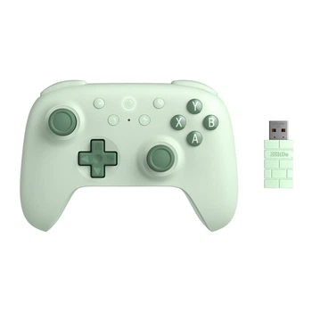 Беспроводной геймпад 8bitdo Ultimate 2C Green с эффектом Холла для Windows 10, 11, Android, Steam Deck