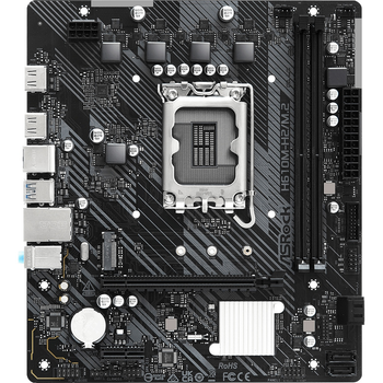 Материнская плата ASRock H610M-H2/M.2 1700/H610 2*DDR4 1xPCIex16 2xHDMI 4xSATAІІІ M.2 GLan 7.1ch mATX (H610M-H2/M.2)