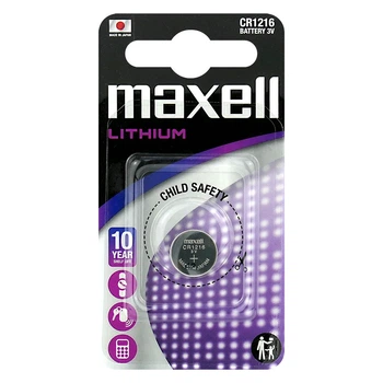Батарейка литиевая Maxell CR1216, 3V, блистер 1шт