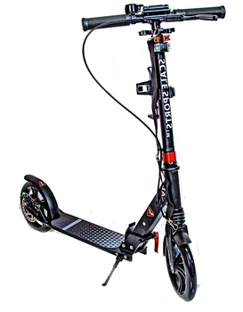 Самокат двоколісний Scale Sports SS-12 дискові гальма 100 кг чорний (DP-2147421063)