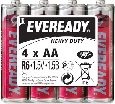 Батарейка ENERGIZER EVEREADY AA Heavy Duty LR06 4шт