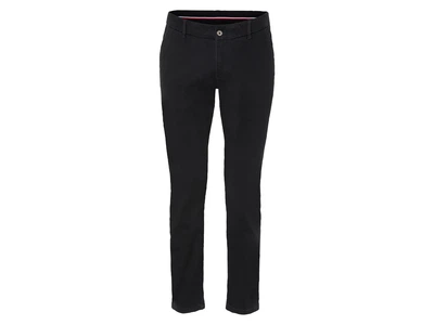 Брюки чинос Slim Fit хлопковые с карманами для мужчины Livergy LYCRA® 442824 46(S) Черный