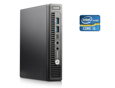 Неттоп HP EliteDesk 800 G2 Desktop Mini USFF / Intel Core i5-6500T (4 ядра по 2.5 - 3.1 GHz) / 8 GB DDR4 / 256 GB SSD / Intel UHD Graphics 530 б/у