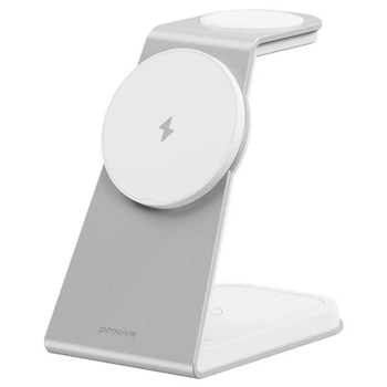 Бездротовий зарядний пристрій Proove Omni Power 3 in 1 iPhone AirPods Apple Watch Wireless Magnetic Charging Bracket 15W (WSOP15020002) White