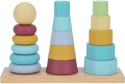 Sorter Tooky Toy Trzy wieże Montessori (6972633377368)