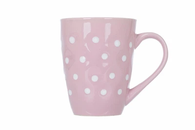 Кружка/чашка 410 мл LIMITED EDITION (16456 DOTS WHITE розовая)