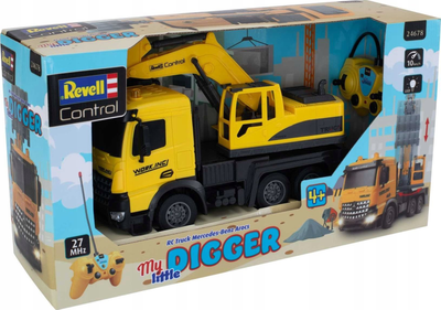 Автомобіль на радіокеруванні Revell Control Mercedes-Benz Arocs My Little Digger 1:24 (4009803246796)