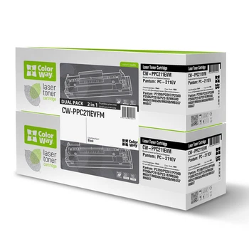 Картридж ColorWay(CW-PPC211EVFM) Pantum P2200/2207/2506/M6500/M6607 Black (PC-211EV) Dual Pack
