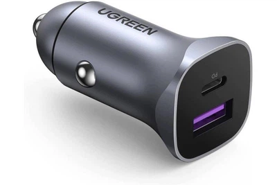 Зарядний пристрій для авто Ugreen CD130 30W PD QC4.0 PPS Grey (40858)