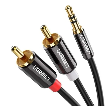 Кабель аудио Ugreen AV116 2RCA to 3.5mm стерео разветвитель 3 м (10590)