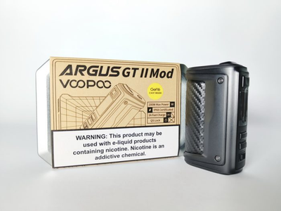 Батарейный мод VooPoo Argus GT II Mod 200W Carbon Fiber (Черный карбон)