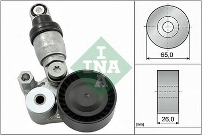 Натягувач ременя генератора Ina Mazda 3/6/CX-5 2.0/2.5 11- (533 0129 10)