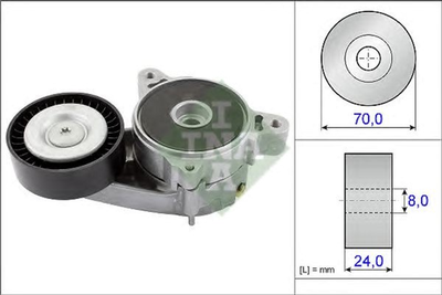 Натягувач ременя генератора Ina Mitsubishi Outlander 2.0 DI-D 07-12 (534 0361 10)