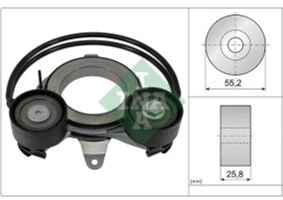 Натяжитель ремня генератора Ina Audi A4/A6/Q5/Q7/Porsche Macan 2.0-3.0DH 15- (534 0910 10)