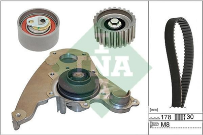 Комплект ременя ГРМ з помпою Ina Fiat Ducato 2.3JTD 02- (530 0232 30)