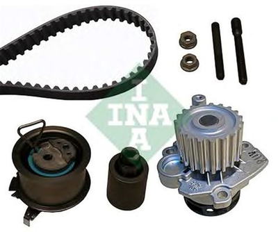 Комплект ременя ГРМ з помпою Ina VW Caddy 1.9TDI/2.0SDI/ VW T5 1.9TDI 03-, AXC/AXB/BRR/BRS/BLS/BJB/BSU/BDJ/BST (530 0201 33)