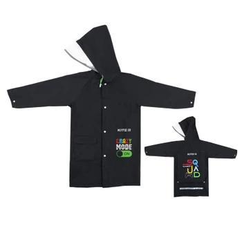 Дощовик дитячий Kite Crazy mode S 115-130 см Чорний (K24-2600S)