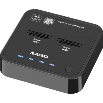 Док-станция Maiwo 2*SATA M.2 SSD USB 3.1 Gen1 Type-C для ноутбука