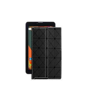Чохол з екошкіри для планшету Bravis NB753 3G Чорний ромб