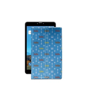 Чохол з екошкіри для планшету Bravis NB871 8 Фешн блакитний
