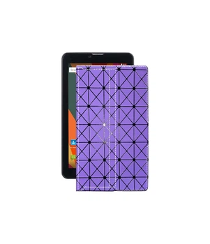 Чохол з екошкіри для планшету Bravis NB753 3G Фіолетовий ромб