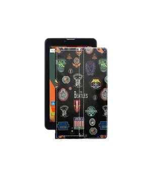 Чохол з екошкіри для планшету Bravis NB753 3G Бітлз