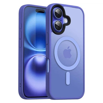 Чохол ударостійкий матовий WAVE Premium Matte Insane Case with MagSafe для Apple Iphone 16 Ultramarine