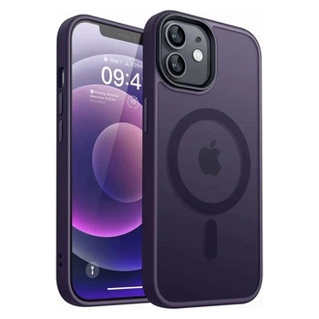 Чехол ударостойкий матовый WAVE Premium Matte Insane Case with MagSafe для Apple Iphone 12 12 Pro Deep Purple