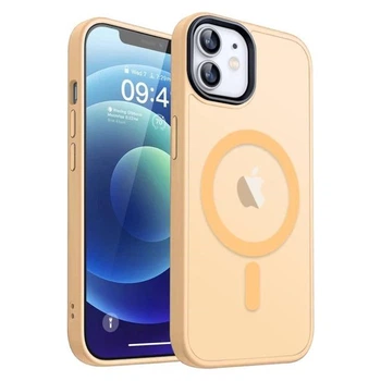 Чохол ударостійкий матовий WAVE Premium Matte Insane Case with MagSafe для Apple Iphone 11Yellow