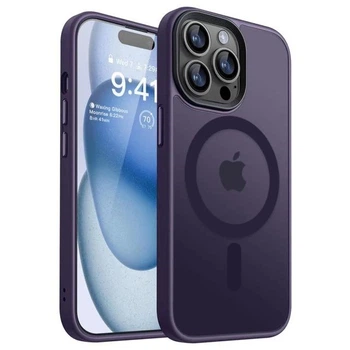 Чехол ударостойкий матовый WAVE Premium Matte Insane Case with MagSafe для Apple Iphone 14 Pro Deep Purple