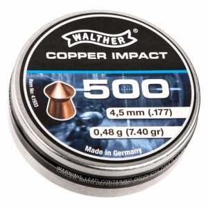 Пули Umarex Walther Pointed Waisted Pellets 0,48 гр, 500 шт