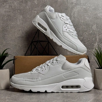 Чоловічі кросівки YZY Air Max 43 білі демісезонні (5648)